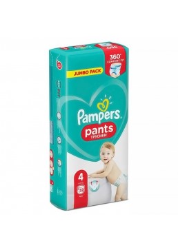 Підгузки-трусики дитячі Pampers Pants, розмір 4 (9–15 кг), 52 шт